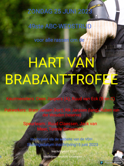 Hart van Brabant trofee 25 juni  2023 bij VDH Kringgroep Hart van Tilburg
