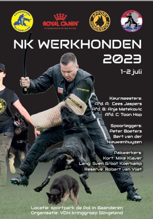 NK Werkhonden 2023 bij VDH Kringgroep Slingeland 1 & 2 juli 2023